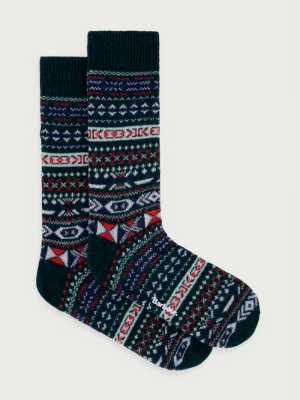 Obrázek produktu Barbour ponožky pánské s vlnou zelená