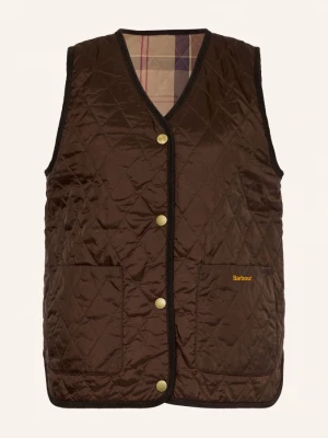 Obrázek produktu Barbour Prošívaná Vesta Icons Liner, Oboustranná tmavě hnědá / velbloudí / tmavě červená