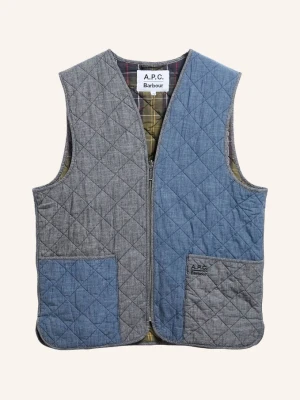 Obrázek produktu Barbour Prošívaná Vesta V Džínovém Stylu černošedá / modrá