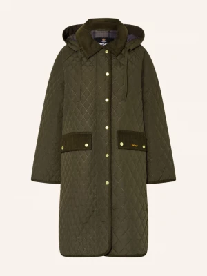 Obrázek produktu Barbour Prošívaný Kabát Ravensden Quilt S Odnímatelnou Kapucí khaki