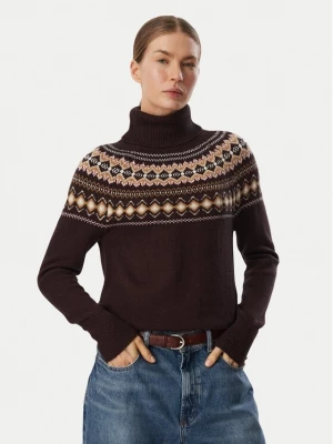 Obrázek produktu Barbour Rolák Darwen LKN1806BR99 Tmavě hnědá Slim Fit