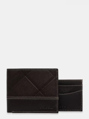 Obrázek produktu Barbour sada peněženky a pouzdra na karty pánská kožená Tyneside hnědá