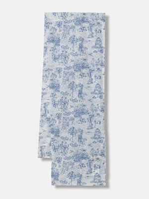 Obrázek produktu Barbour šál dámský bavlněný Wisteria modrá