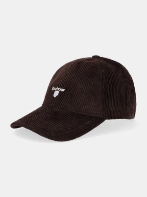 Obrázek produktu Barbour šátek s kšiltem pánský bavlněný Preston Cord hnědá