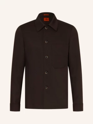 Obrázek produktu Barena Venezia Overshirt Cedrone tmavě hnědá