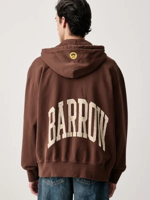 Obrázek produktu Barrow rozepínací mikina s kapucí bavlněná hnědá