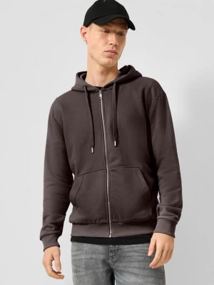 Obrázek produktu Basic propínací mikina s kapucí QS hnědá