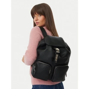 Obrázek produktu Batoh Calvin Klein Weebbing Strap Flap Backpack LV04F3645G Černá