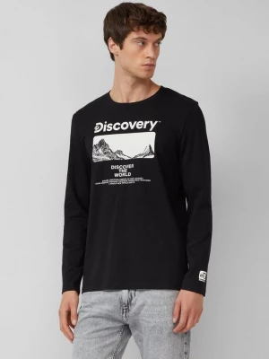 Obrázek produktu Bavlněné tričko s dlouhým rukávem a grafikou Discovery Channel® s.Oliver černá