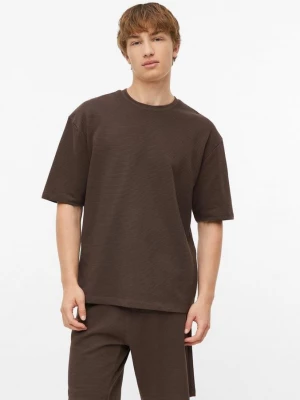 Obrázek produktu Bavlněné tričko s žebrovou strukturou, střih Modern Fit s.Oliver hnědá