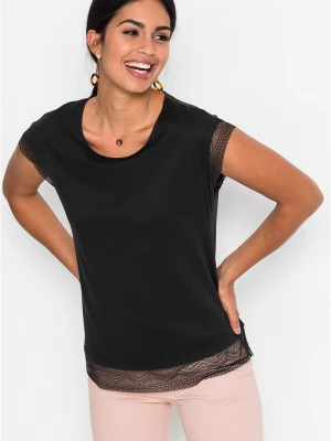 Obrázek produktu Bawełniany T-shirt o kroju pudełkowym, z czystej bawełny organicznej BonPrix czarny