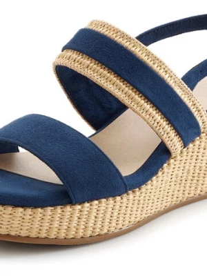 Obrázek produktu BEACHTIME by LASCANA Sandály béžová / tmavě modrá