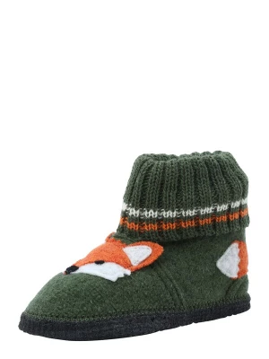 Obrázek produktu BECK Pantofle 'Fuchs' khaki / oranžová / černá / bílá