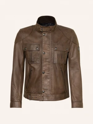 Obrázek produktu Belstaff Kožená Bunda Gangster tmavě hnědá