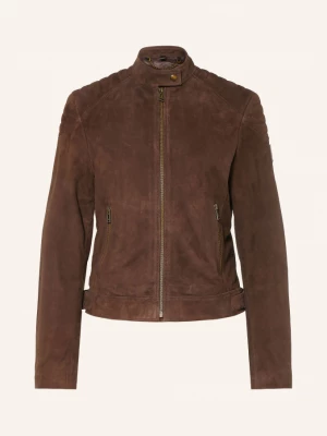 Obrázek produktu Belstaff Kožená Bunda Mollison tmavě hnědá