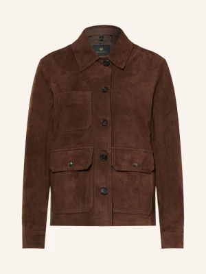 Obrázek produktu Belstaff Kožená Bunda tmavě hnědá