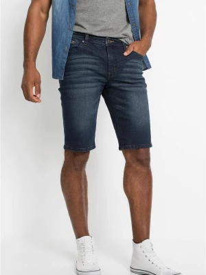 Obrázek produktu Bermudy dżinsowe ze stretchem o kroju slim fit BonPrix niebieski