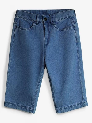 Obrázek produktu Bermudy jeansowe z regulowanym pasem, loose fit BonPrix niebieski