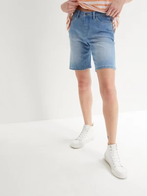 Obrázek produktu Bermudy jeansowe ze średnim stanem BonPrix niebieski