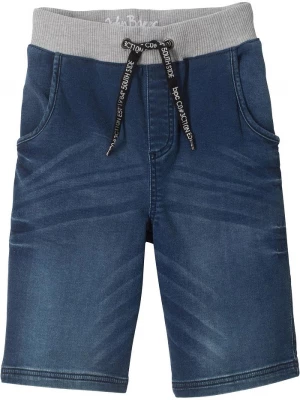 Obrázek produktu Bermudy jeansowo-dresowe BonPrix niebieski