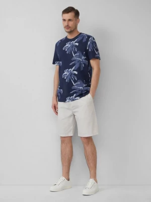 Obrázek produktu Bermudy se střihem Relaxed Fit, s drobným vzorem a elastickým pasem s.Oliver krémová