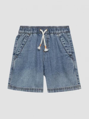 Obrázek produktu Bermudy / volný střih Loose Fit / Vysoký pas / Široké nohavice s.Oliver modrá