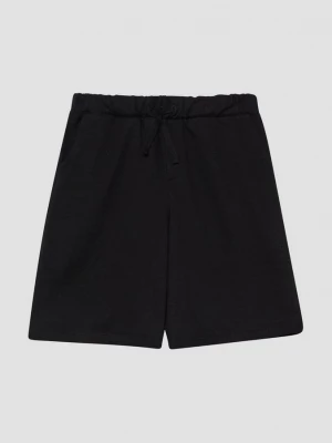 Obrázek produktu Bermudy z teplákoviny s volnějším střihem Relaxed Fit / Středně vysoký pas / Široké nohavice s.Oliver černá