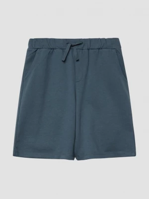 Obrázek produktu Bermudy z teplákoviny s volnějším střihem Relaxed Fit / Středně vysoký pas / Široké nohavice s.Oliver modrá