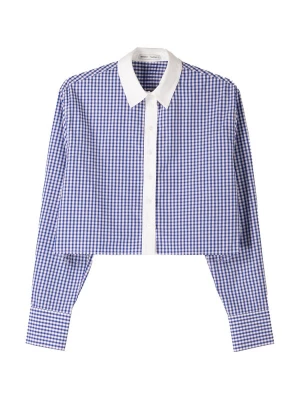 Obrázek produktu Bershka Halenka modrá / tmavě modrá / bílá