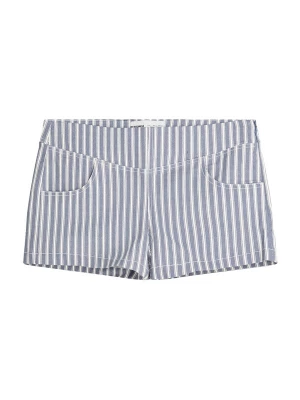 Obrázek produktu Bershka Kalhoty chladná modrá / bílá
