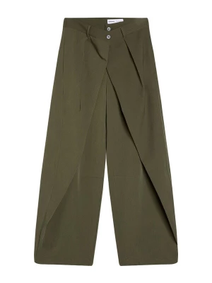 Obrázek produktu Bershka Kalhoty se sklady v pase khaki
