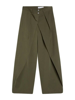 Obrázek produktu Bershka Kalhoty se sklady v pase khaki
