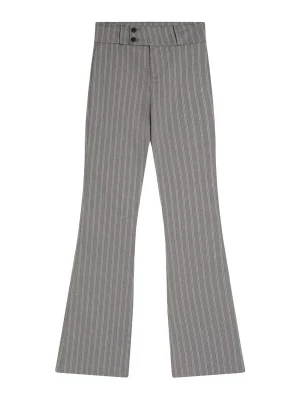 Obrázek produktu Bershka Kalhoty tmavě šedá / bílá