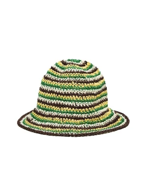 Obrázek produktu Bershka Klobouk hnědá / žlutá / zelená / bílá