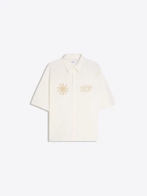 Obrázek produktu Bershka Košile zlatě žlutá / přírodní bílá