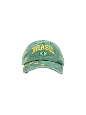 Obrázek produktu Bershka Kšiltovka 'BRASIL' žlutá / zelená