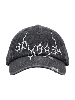 Obrázek produktu Bershka Kšiltovka černá džínovina / bílá