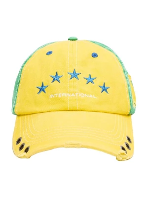 Obrázek produktu Bershka Kšiltovka 'MUNDIAL BRASIL' královská modrá / žlutá / zelená / bílá