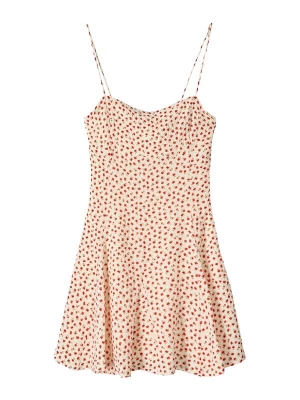 Obrázek produktu Bershka Letní šaty béžová / khaki / jasně červená