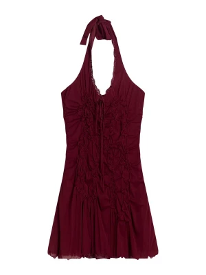 Obrázek produktu Bershka Letní šaty burgundská červeň