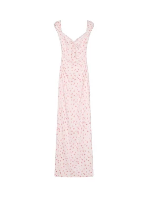 Obrázek produktu Bershka Letní šaty tmavě zelená / růžová / starorůžová / grenadina