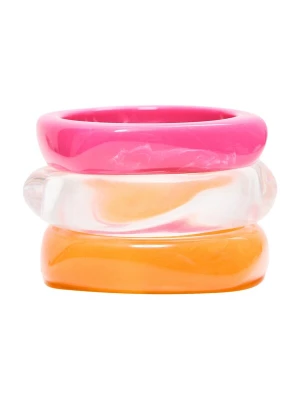 Obrázek produktu Bershka Náramek oranžová / pink / průhledná