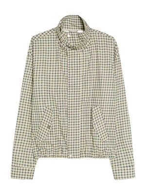 Obrázek produktu Bershka Přechodná bunda béžová / námořnická modř / bílá