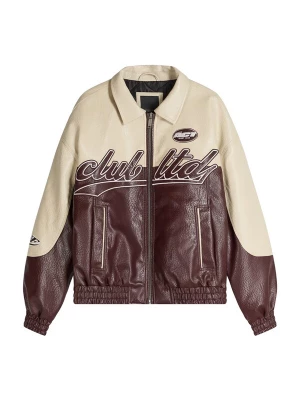 Obrázek produktu Bershka Přechodná bunda krémová / burgundská červeň