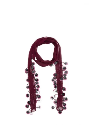 Obrázek produktu Bershka Šála růžová / vínově červená / černá