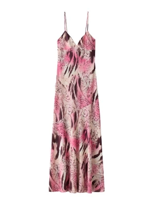 Obrázek produktu Bershka Šaty cyclam / pitaya / pastelově růžová