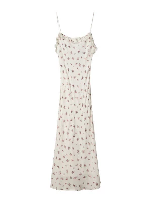 Obrázek produktu Bershka Šaty tmavě zelená / pink / tmavě růžová / bílá