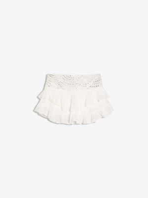 Obrázek produktu Bershka Sukně stříbrná / bílá