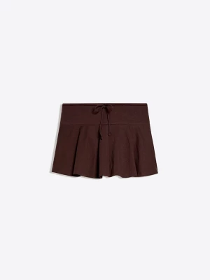 Obrázek produktu Bershka Sukně tmavě hnědá
