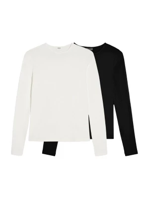 Obrázek produktu Bershka Tričko černá / bílá